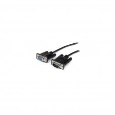 StarTech.com Cable Extensión Directo Straight Through Serie Serial RS232 VÍ­deo EGA DB9 Macho a Hembra - 3m Negro