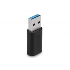 Lindy 41904 cambiador de género para cable USB 3.2 Type A USB 3.2 Type C Negro