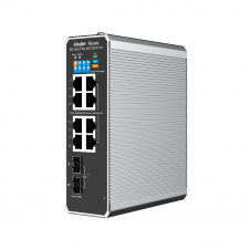 Ruijie Networks RG-NIS2100 Gestionado L2 Gigabit Ethernet (10/100/1000) Energía sobre Ethernet (PoE) Negro, Acero inoxidable