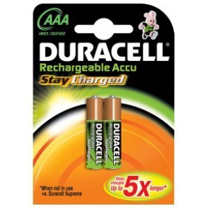 Pila Duracell recargable AAA (HR03) B2 1 BLISTER