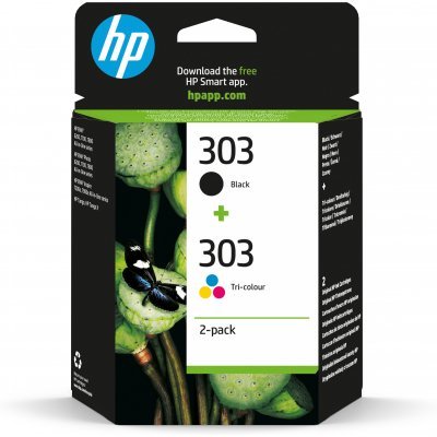 HP Paquete de 2 cartuchos de tinta Original 303 negro/tricolor