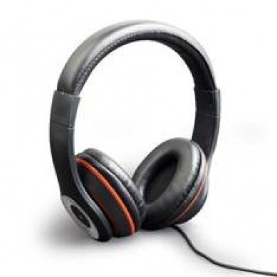 Auriculares alambricos mhs - lax - b diadema - 1.8m - negro