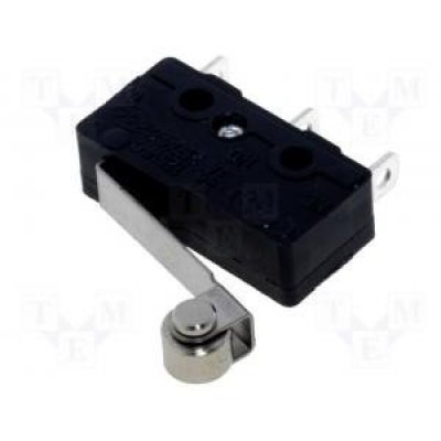 Microrruptor Palanca 17mm+Rueda ON-(ON) 3Amp