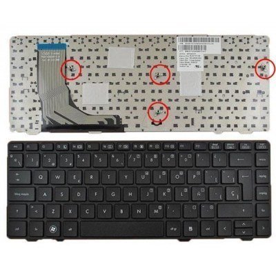 Teclado compatible para portátil HP Probook 6360b negro