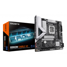 GIGABYTE B860M EAGLE V2 Placa base - Procesadores Intel Core Ultra Series, VRM de 6+1+2 fases, hasta 9066 MHz DDR5, 1x M.2 PCIe 5.0 + 1x M.2 PCIe 4.0,