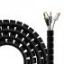 Aisens - Organizador De Cable En Espiral 25Mm, Negro, 3.0M