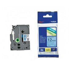 Cinta Rotuladora Brother Negro Sobre Azul