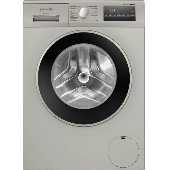 Lavadora Siemens WM14N20XEP, 9 kg, 1400 rpm, clase A, acero mate antihuellas