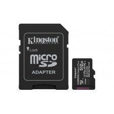 Kingston Technology 512GB microSDXC Canvas Select Plus Gen3 150MB/s A1 (Incluye adaptador de SD)