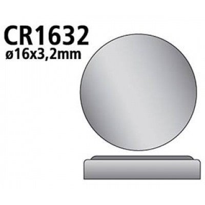 Pila Litio CR1632 RENATA 3Vdc 125mAh libre de Mn02