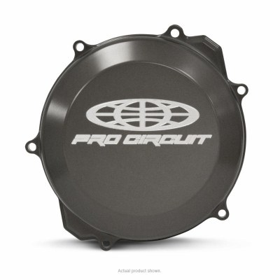 Tapa de embrague Pro Circuit para Yamaha YZ250: aluminio, negro CCY01250