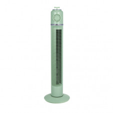 Ventilador Torre Huracan Verde 45w 3velocidades Temporizador Fijo Y Rotatorio 75x22x22cm