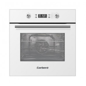 Horno multifunción pirolítico Corberó CCHMP1033W, 70 litros, 8 programas, guías extraíbles, display digital, clase A, blanco