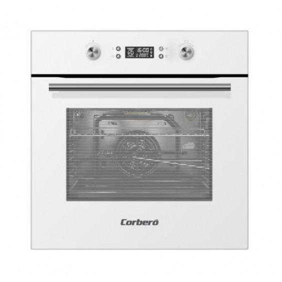Horno multifunción pirolítico Corberó CCHMP1033W, 70 litros, 8 programas, guías extraíbles, display digital, clase A, blanco