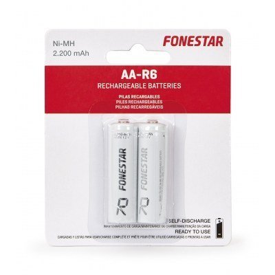 Baterias R06 AA 1,2V 2200mA NiMh (2uds) FONESTAR
