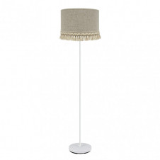 Pie Salon Vera 1xe27 Blanco/beis 163x40x40 Cm
