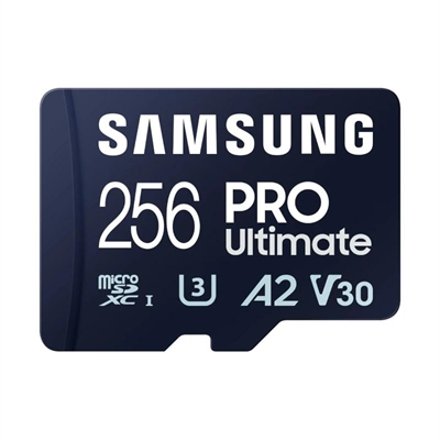 Tarjeta MicroSDHC Samsung PRO Ultimate 256GB U3,V30,A2,4K