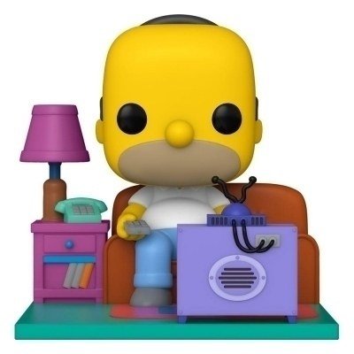 Funko pop deluxe the simpsons homer en el sofa viendo la television 52945