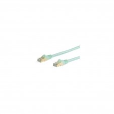 StarTech.com Cable de 10m de Red Ethernet CAT6a Aqua RJ45 STP