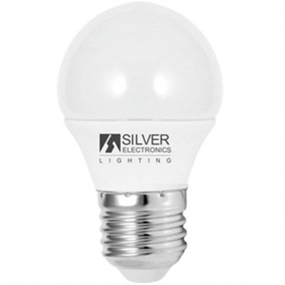 Bombilla led silver electronic eco esferica 5w=35w - e27 - 6000k - 399 lm - 180º - luz fria - a+