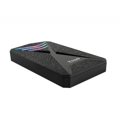 Caja Externa Gaming para Disco Duro de 2.5 TooQ TQE-2550RGB/ USB 3.1/ Sin tornillos