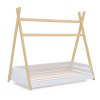 Cama júnior Montessori madera 90x200 cm + toldo Galaxy · Homy Life XL