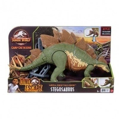Figura mattel jurassic world dino escape stegosaurus