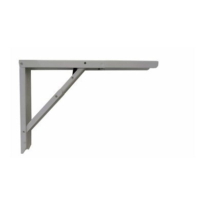 Escuadra de acero plegable abat-table plata 30 x 40 cm