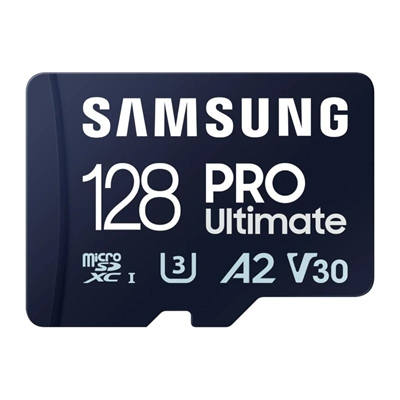 Tarjeta MicroSDHC Samsung PRO Ultimate 128GB U3,V30,A2,4K