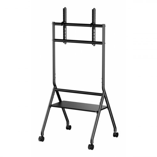 AISENS - SOPORTE DE SUELO ECO CON RUEDA, 1 BANDEJA PARA PANTALLA INTERACTIVA/TV 80KG DE 37-86, NEGRO