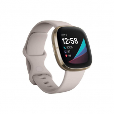 FITBIT SENSE BLANCO LUNAR Y DORADO SUAVE (FB512GLWT)