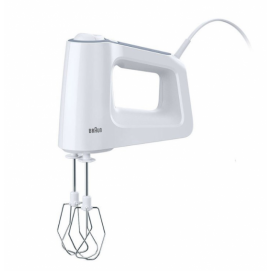 Batidora amasadora Braun HM3135WH, 500W, bol de 0.5 litros, blanco