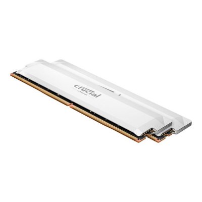 Memoria ram ddr5 32gb 2x16gb crucial pro white - dimm - 6000 mhz - pce 48000 - cl38
