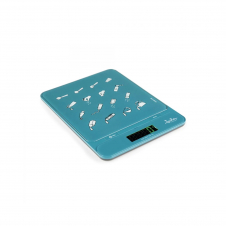 JATA HBAL1204 báscula de cocina Azul Encimera Rectángulo Báscula electrónica de cocina