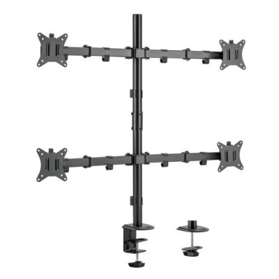 Soporte de escritorio articulado para monitor cuádruple de 17-32