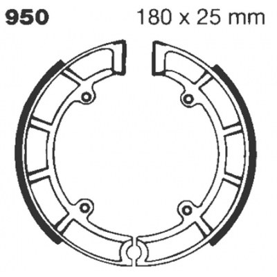 Zapatas de freno estándar EBC 950