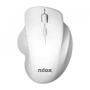 Nilox Ratón inalámbrico 3200 DPI, 2.4G, Blanco