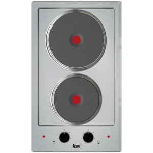 Placa eléctrica modular Teka EFX 30.1 2P, 2 zonas, 30 cm, 3500W, zona grande 18 cm, acero inox