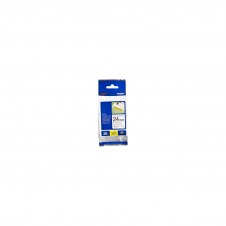 Cinta laminada brother texto negro sobre fondo blanco tz ancho 24mm TZE-S251