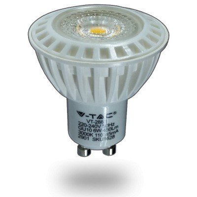 Bombilla LED GU10 6W 230Vac 3000K DICROICA