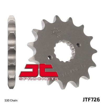 Piñón JT SPROCKETS acero estándar 726 - Paso 520 JTF726.15