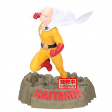 Figura banpresto one - punch man saitama crash base ver. 22cm