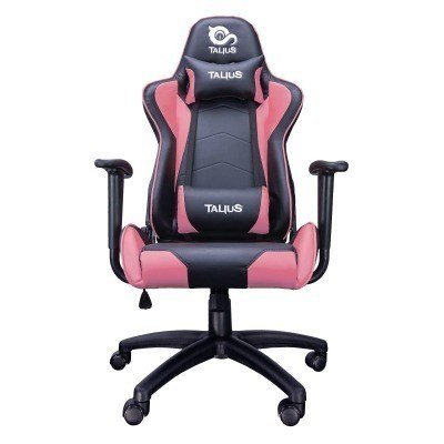 Talius silla Gecko V2 gaming negra/rosa, brazos fijos, butterfly, base nylon, ruedas nylon