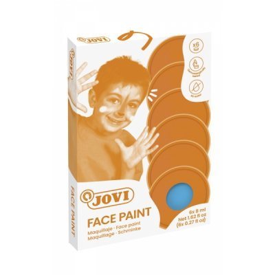 Jovi Estuche de 6 Botes Maquillaje Crema - Hipoalergenico - Base Grasa - Facil Aplicacion - Gran Cobertura - sin Parabenos - Facil de Retirar - Color Azul