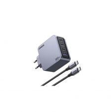 Ugreen Nexode Pro 160W GaN Charger with USB-C Cable Universal Negro, Gris Corriente alterna Carga rápida Interior