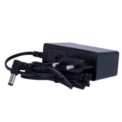 Alimentador Fijo 12VDC 2A 5,5x2,1mm Acodado CCTV