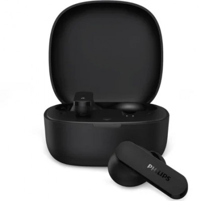 Auriculares Bluetooth Philips TAT2100BK con estuche de carga/ Autonomía 8h/ Negros