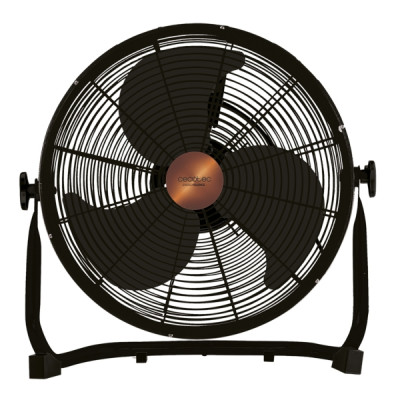 Cecotec EnergySilence 3000 Pro Ventilador Industrial de Suelo con 3 Aspas Metalicas - 90W - Motor de Cobre - 3 Velocidades - Funcionamiento Silencioso - Base Estable - Rejilla Protectora - Color Negro