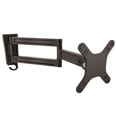 Soporte de pared de doble giro para monitor - Montura VESA para Pantallas de hasta 27 Pulgadas