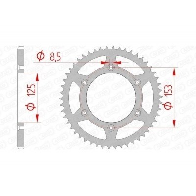 Corona AFAM acero autolimpiable 10212 - Paso 520 10212SLK+51